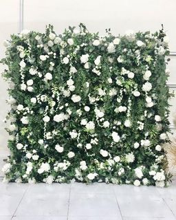 Blanca Greenery & white rose backdrop